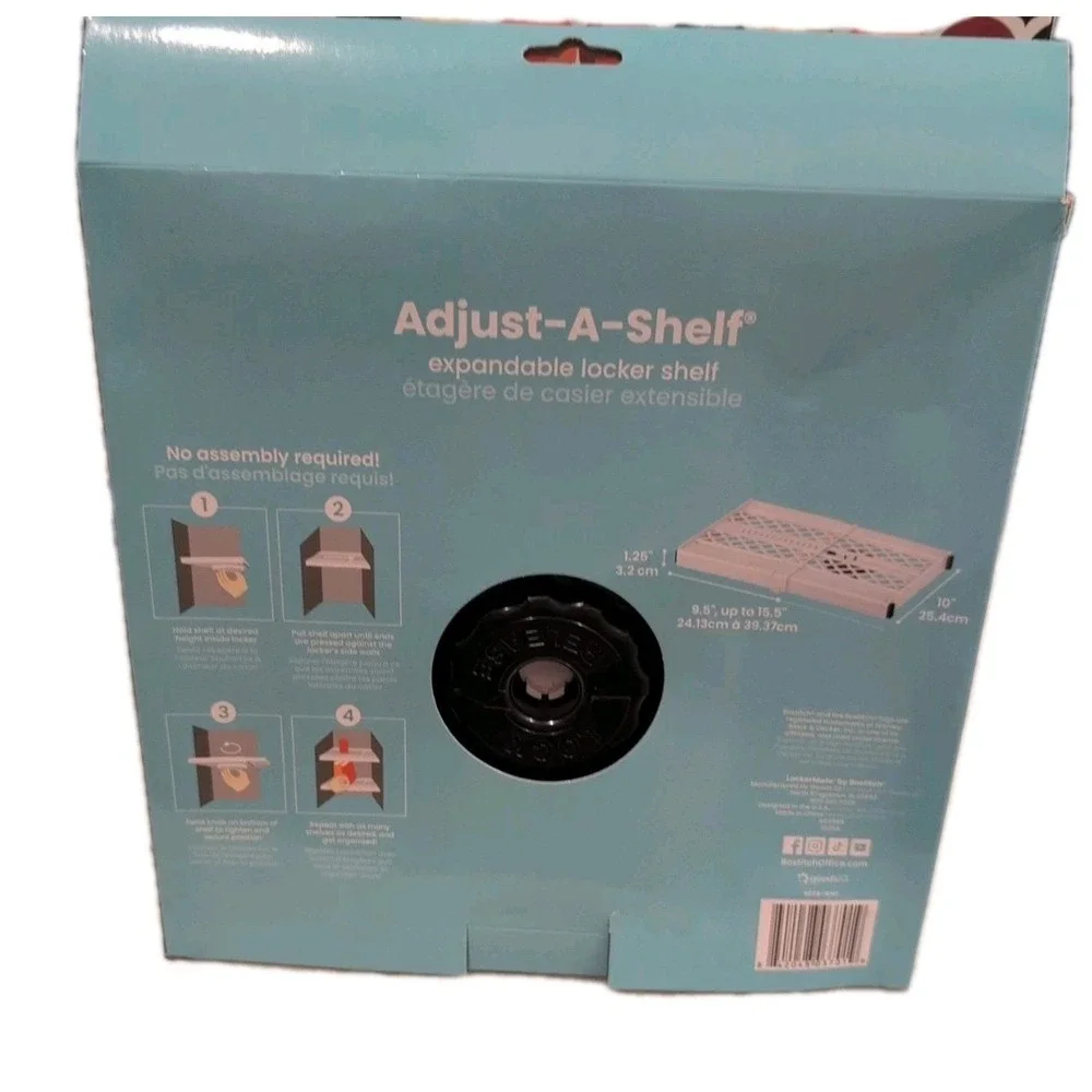 Lockermate Adjust-A-Shelf Locker Shelf